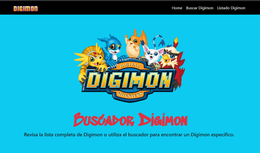 APP web que consume API digimon.