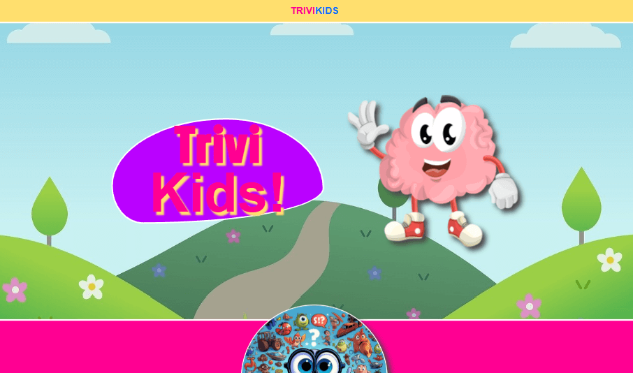 Juego web de trivias infantiles.